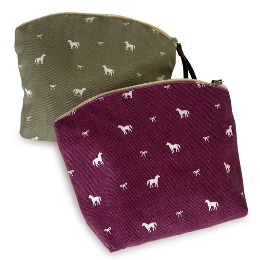 Pony Print Makeup Bag