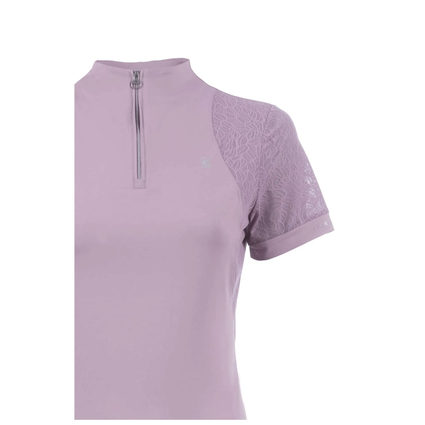 Cavallo Lace Half Zip Short Sleeve Shirt