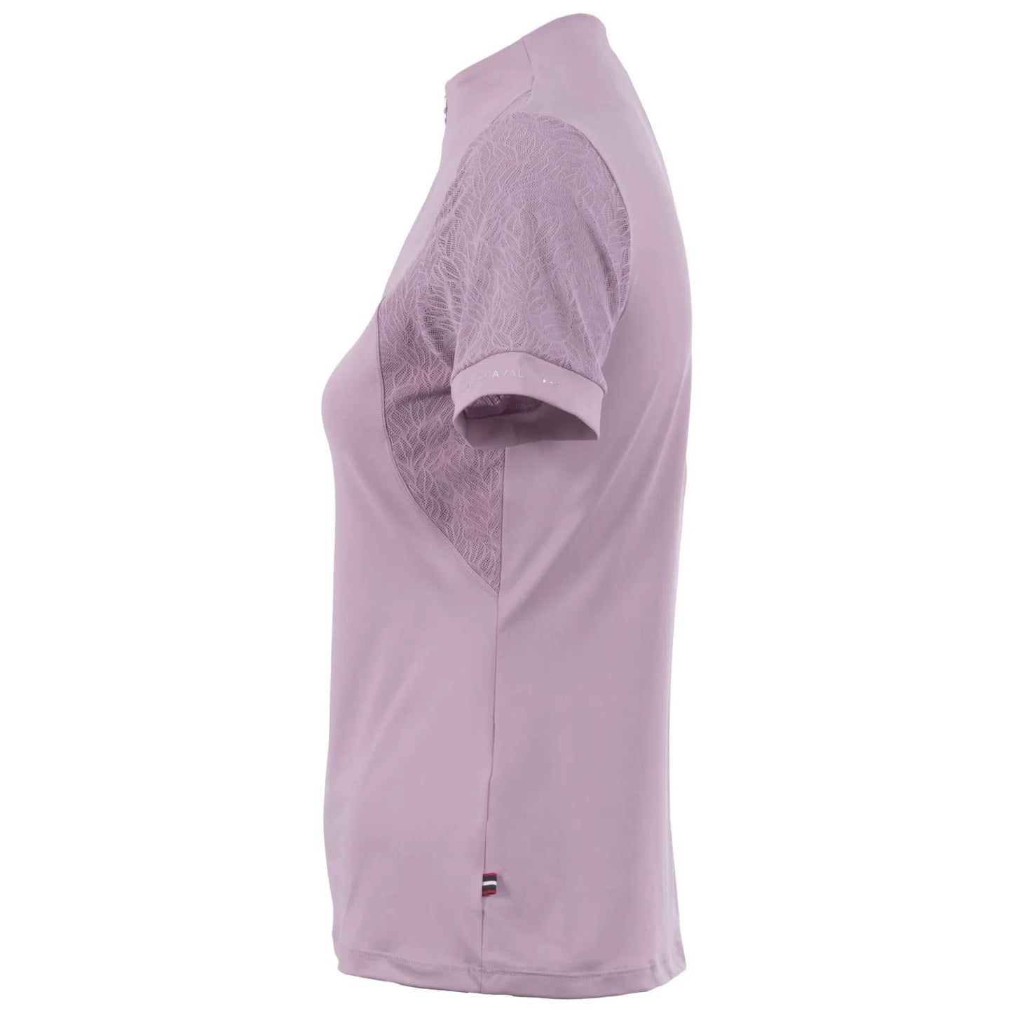 Cavallo Lace Half Zip Short Sleeve Shirt
