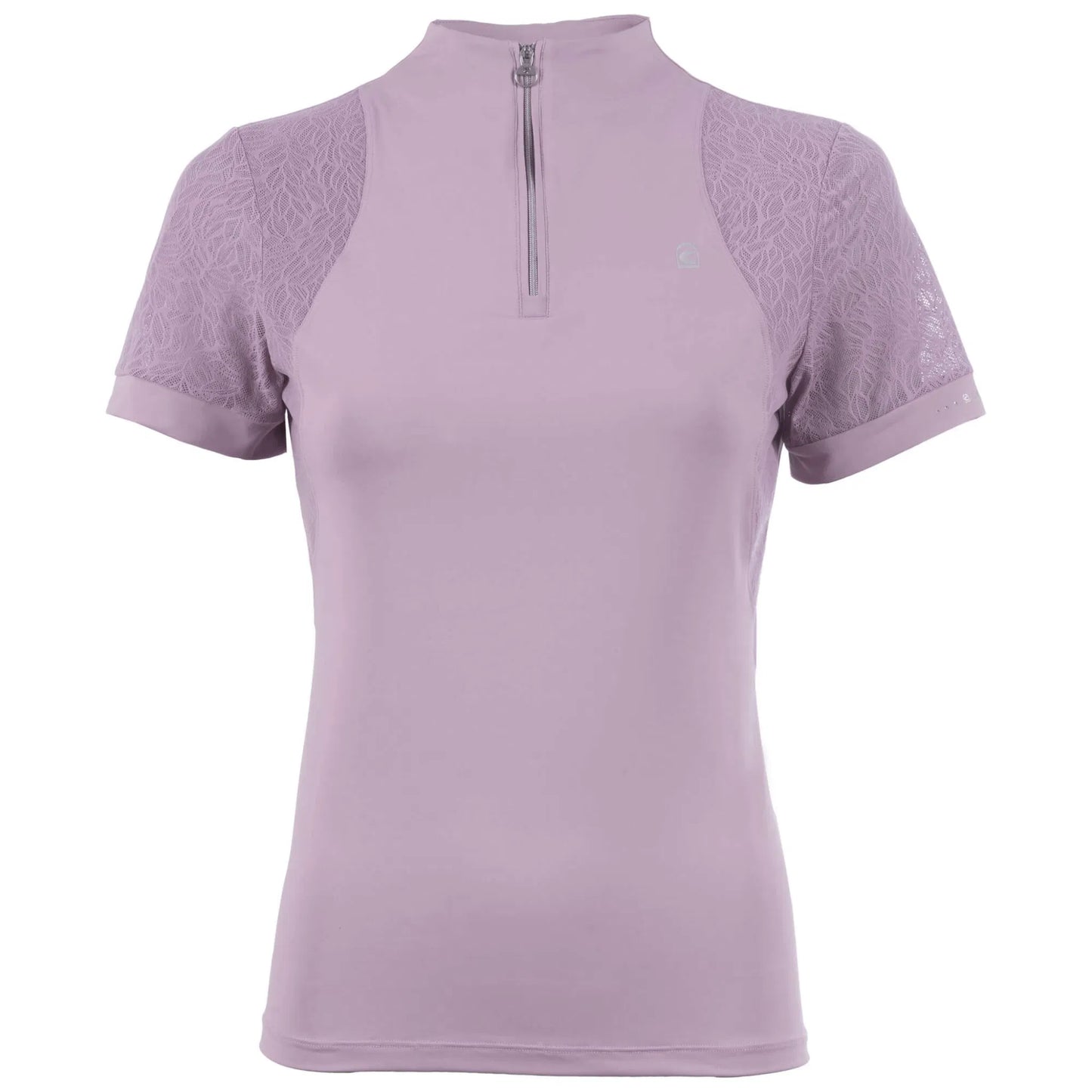 Cavallo Lace Half Zip Short Sleeve Shirt