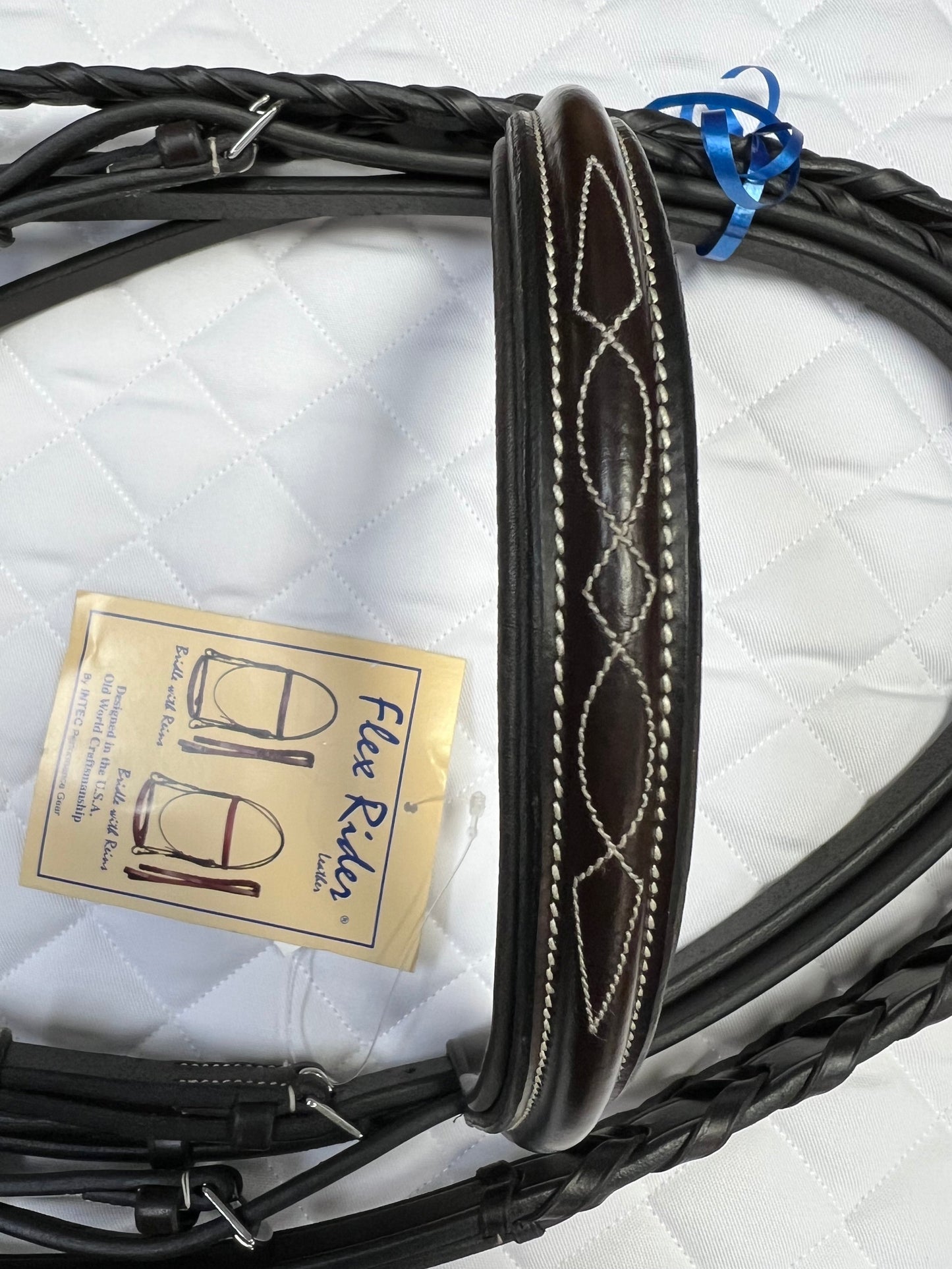 FlexRider Fancy Stitched Raised Snaffle Bridle
