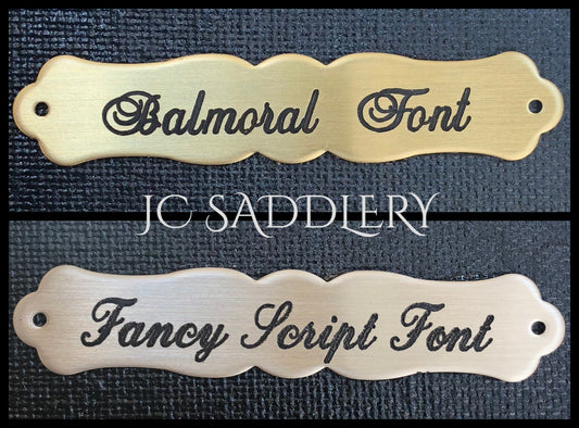 Fancy Engraved Saddle Plate