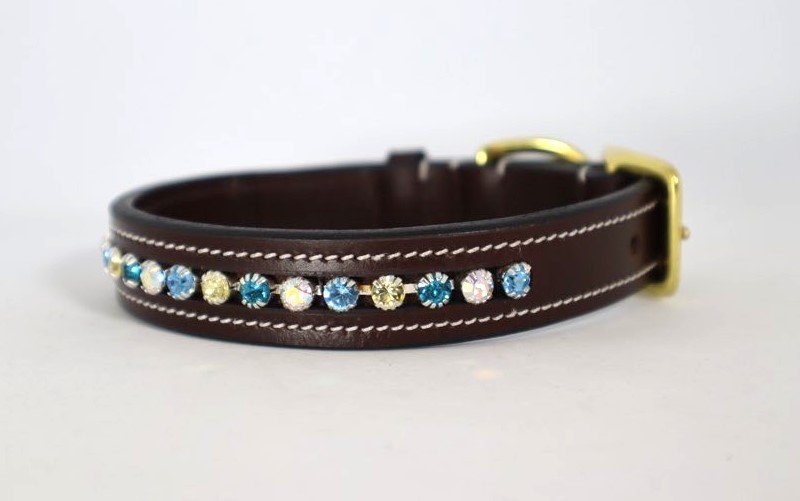 Crystal Embellished Dog Collars and Leashes
