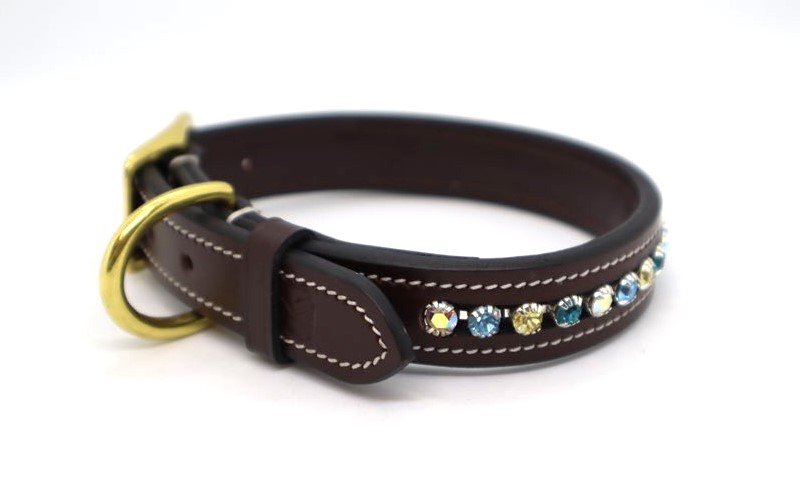 Crystal Embellished Dog Collars and Leashes