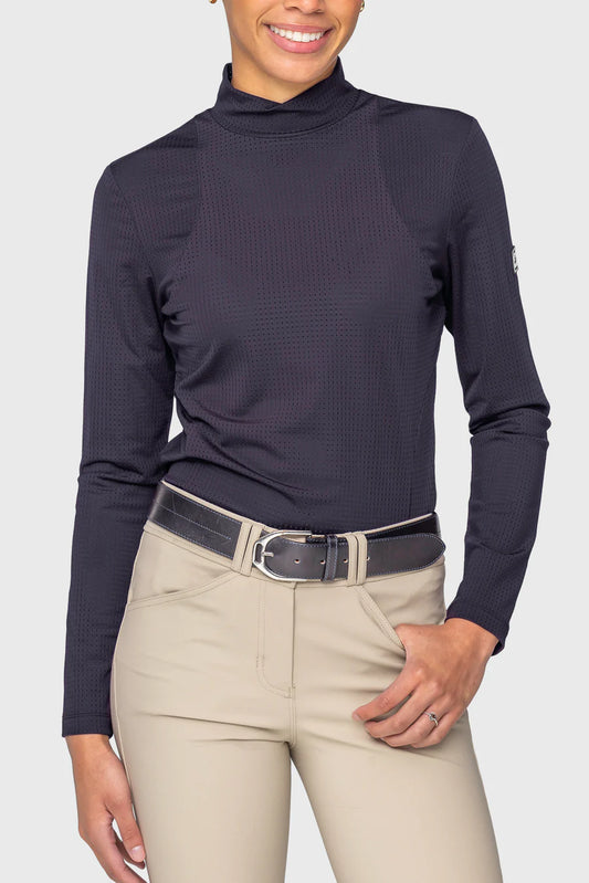 Kastel Perforated Mock Neck Baselayer