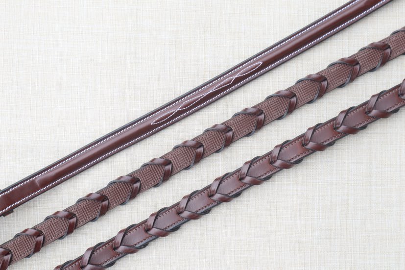 Red Barn Stealth Laced Reins