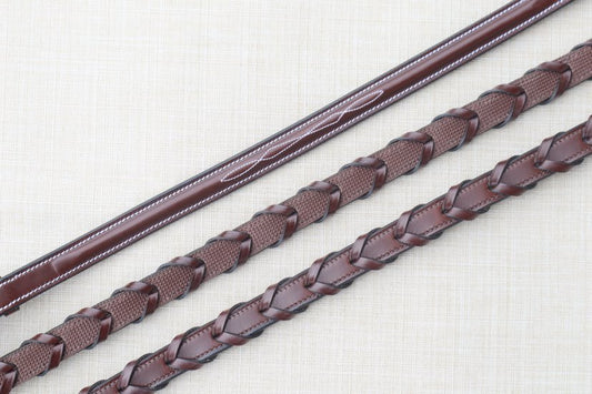 Red Barn Stealth Laced Reins