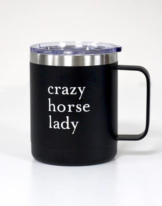 Spiced Equestrian Crazy Horse Lady Insulated Mug