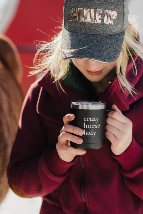 Spiced Equestrian Crazy Horse Lady Insulated Mug