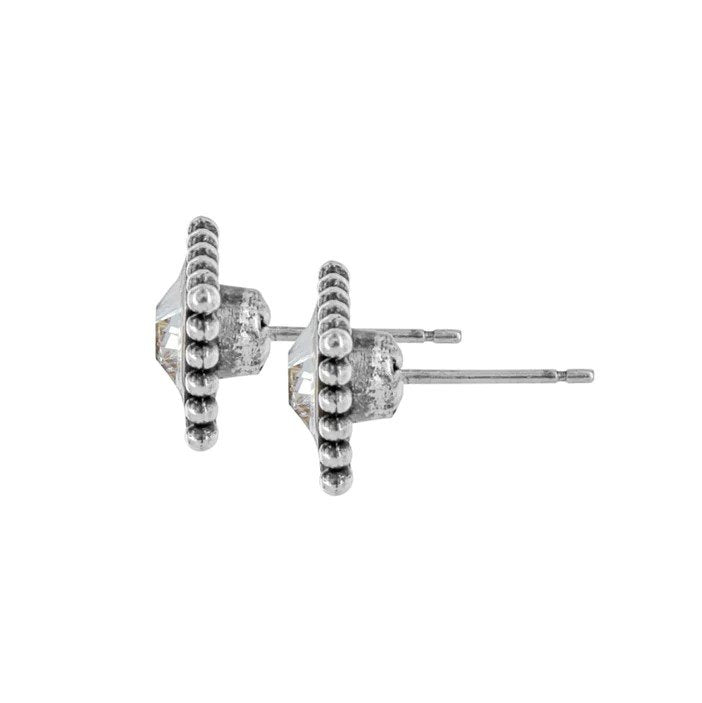 Sparkle Square Mini Post Earrings