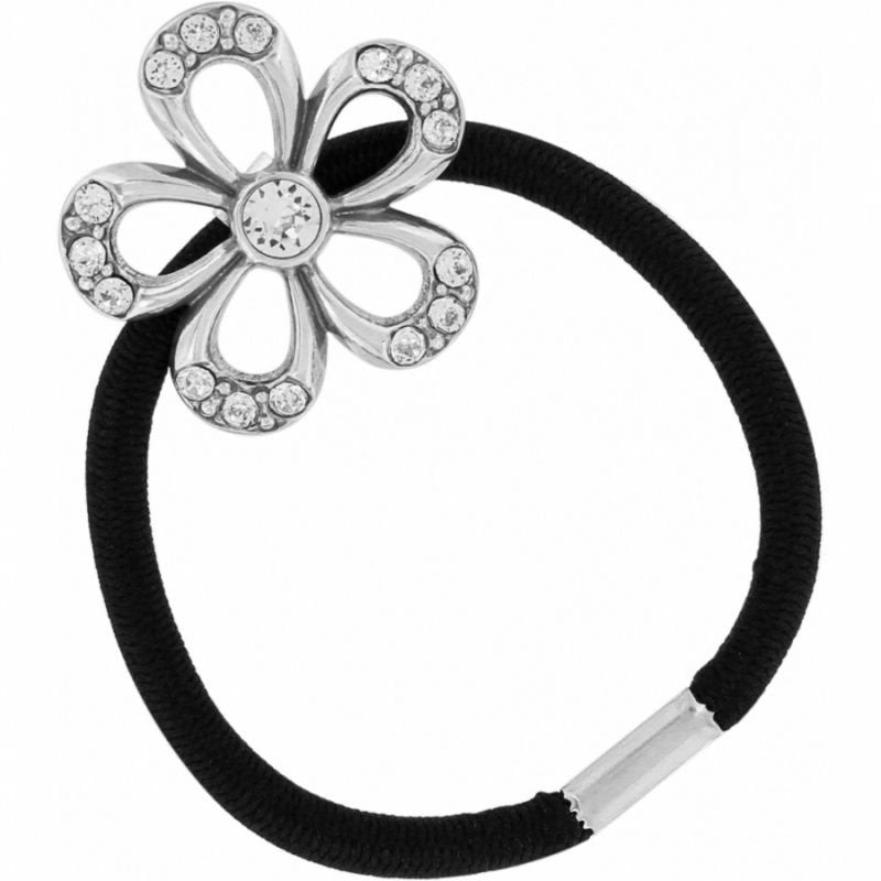 Margherita Crystal Flower Ponytail Holder | Brighton