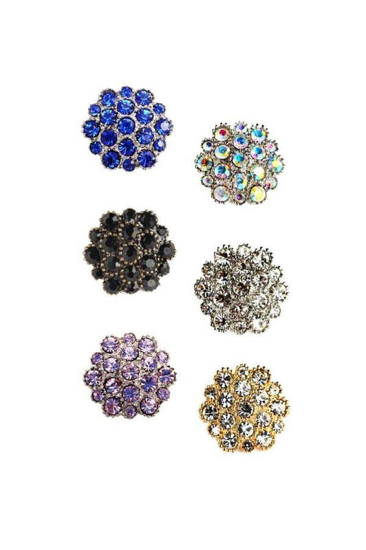 Spiced Equestrian Button Stock Pin