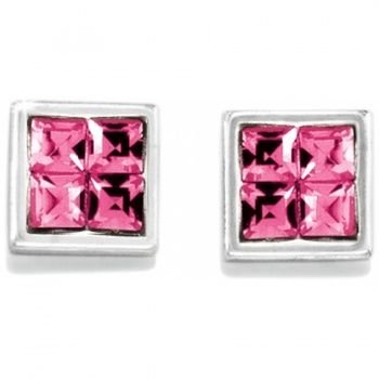 Spectrum Crystal Square Mini Post Earrings | Brighton