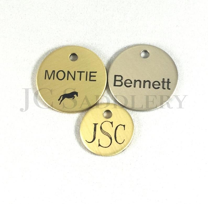 Horse Lead Rope with Brass Tag