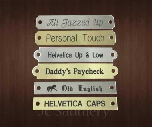 Engraved Halter Plate