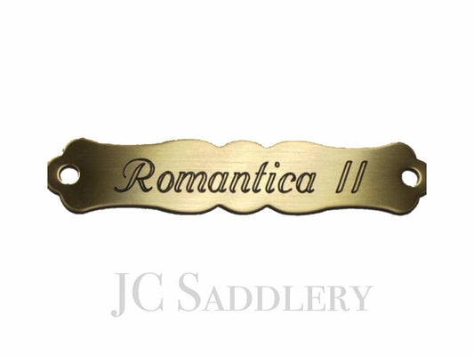 Fancy Brass Halter Plate