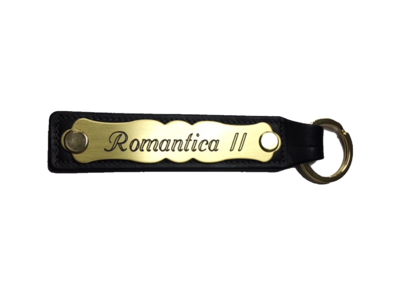 Custom Engraved Leather Key Chain Fob