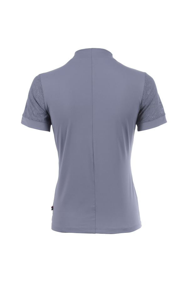 Cavallo Lace Half Zip Short Sleeve Shirt