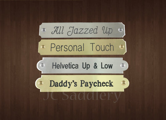 Engraved Saddle Plate