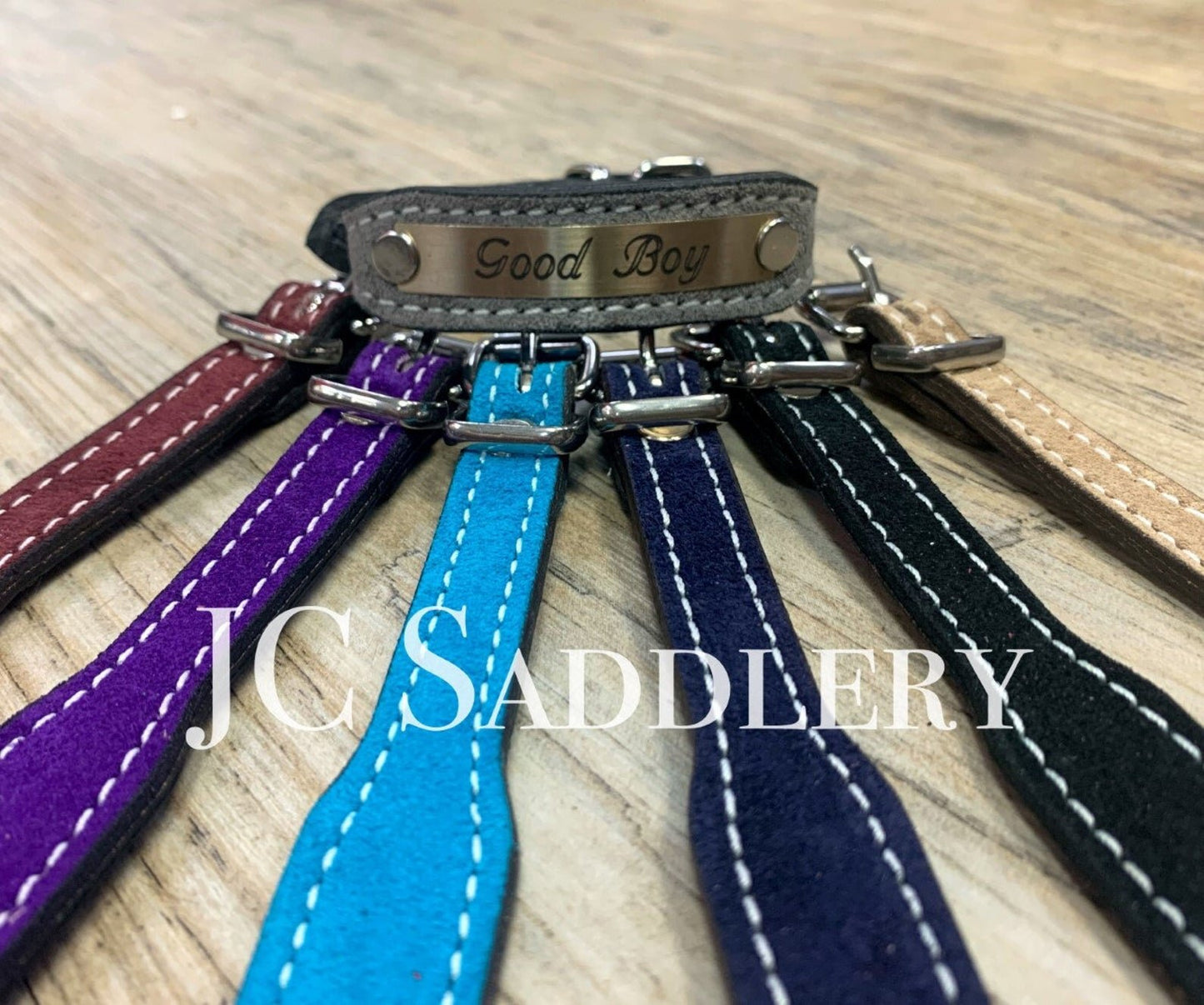Suede Bracelet with Custom Engraved Nameplate