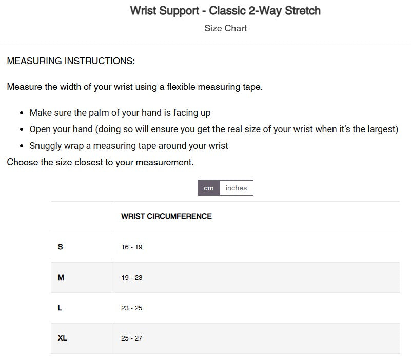 Back on Track Ceramic Wrist Brace