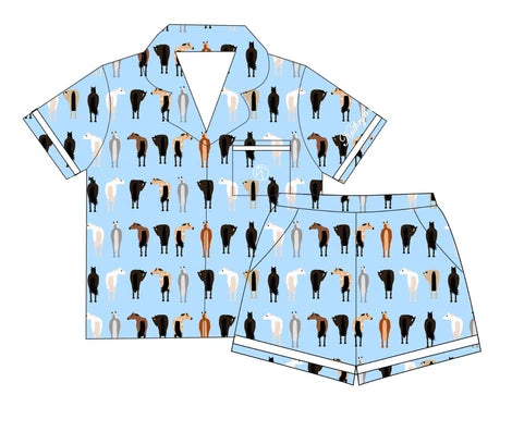 Horse Bums Kids Pajamas