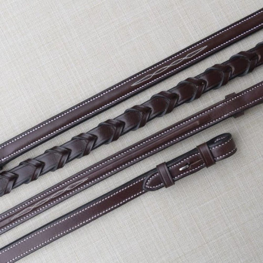 Black Oak Fancy Stitched Reins