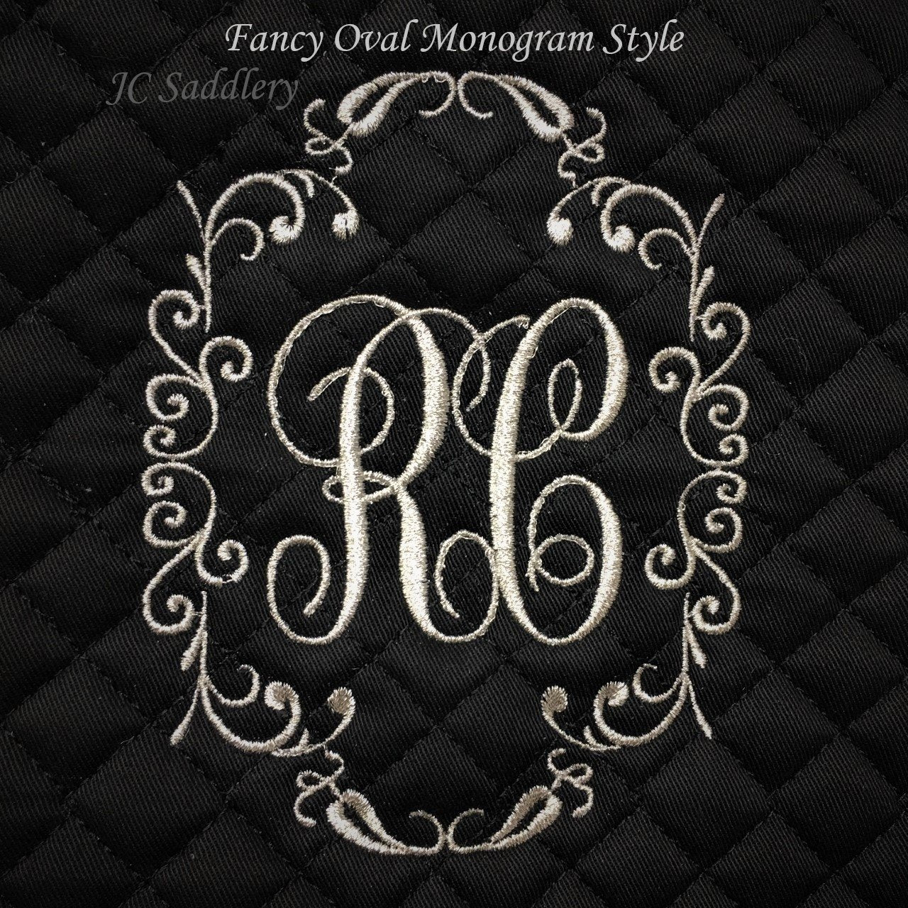 Custom Embroidery Added to Saddle Pad