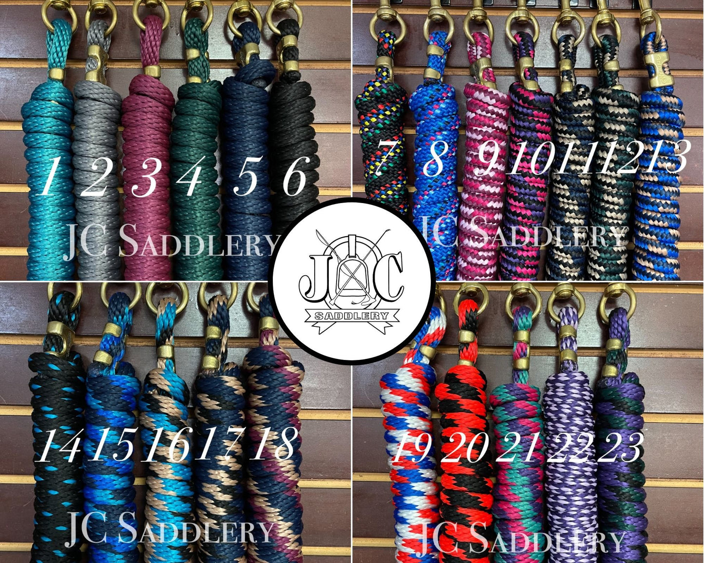 Horse Lead Rope with Brass Tag
