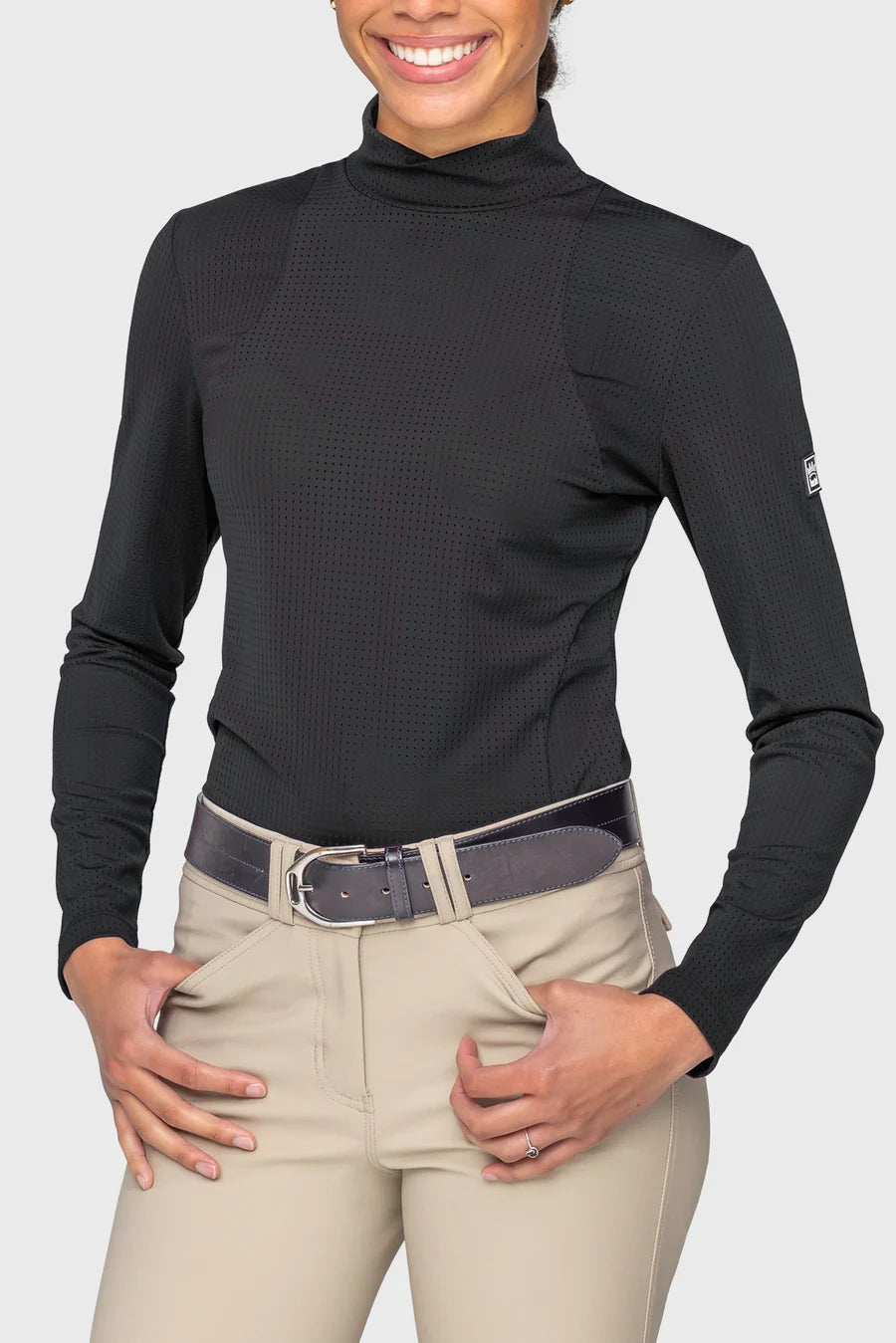 Kastel Perforated Mock Neck Baselayer