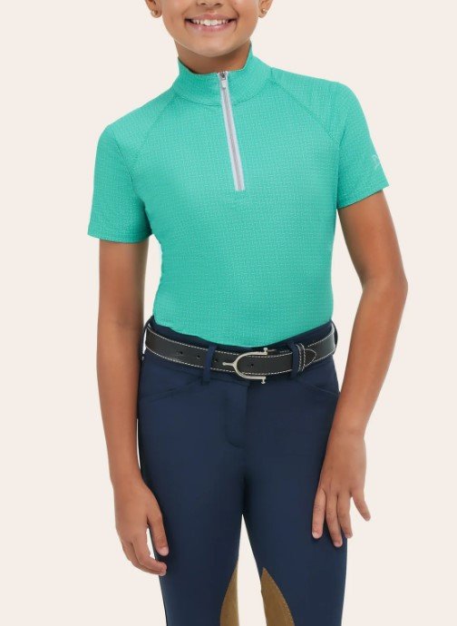 RJ Classics Lucy JR 1/4 Zip Short Sleeve Shirt