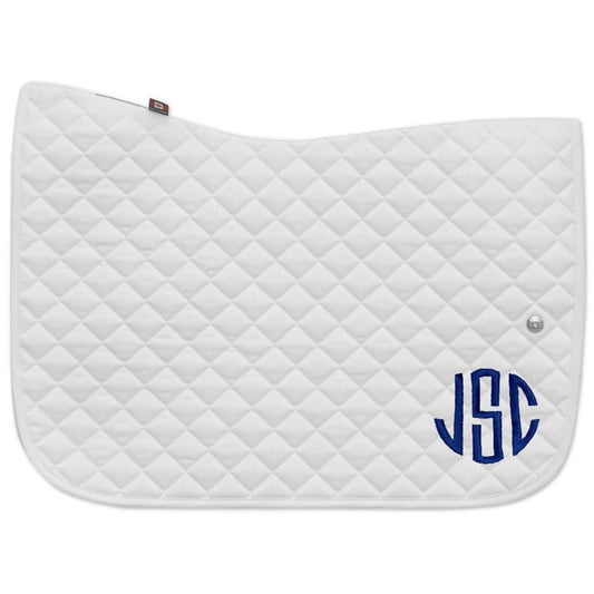 Custom Embroidery Added to Saddle Pad