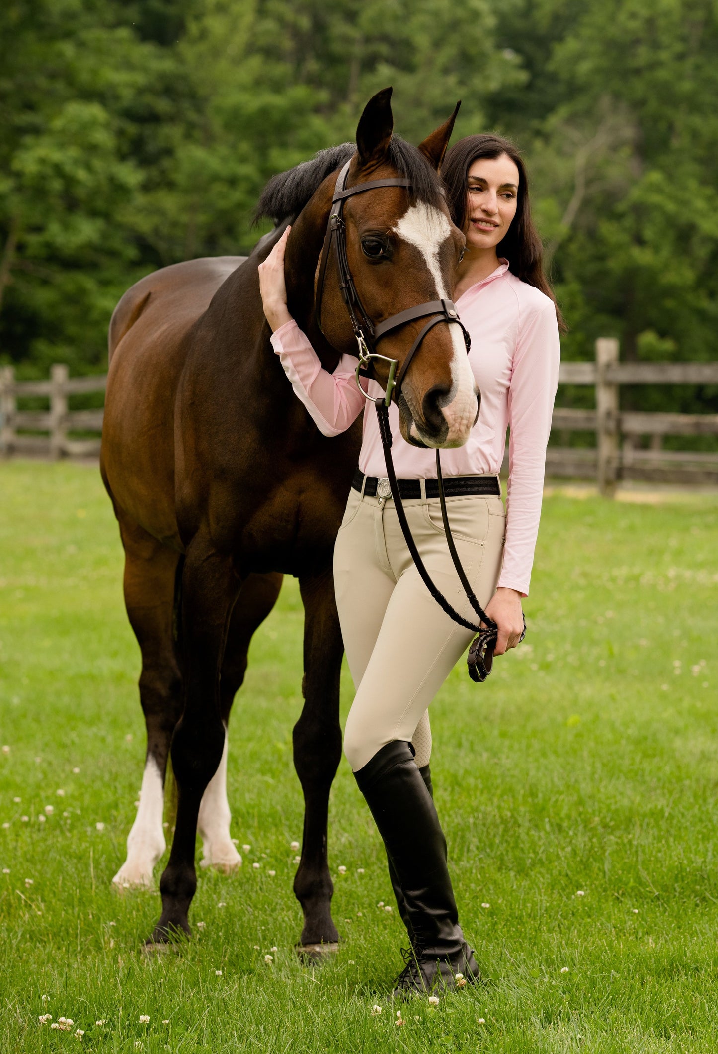 KL Select Gabrielle Knee Patch Show Breech