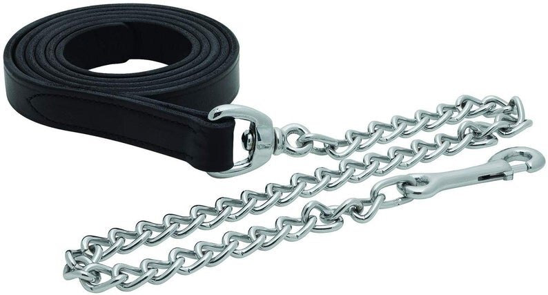 Leather Lead Rope with Custom Engraved Plate