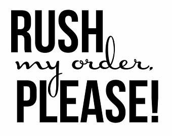 RUSH Engraving Order Service