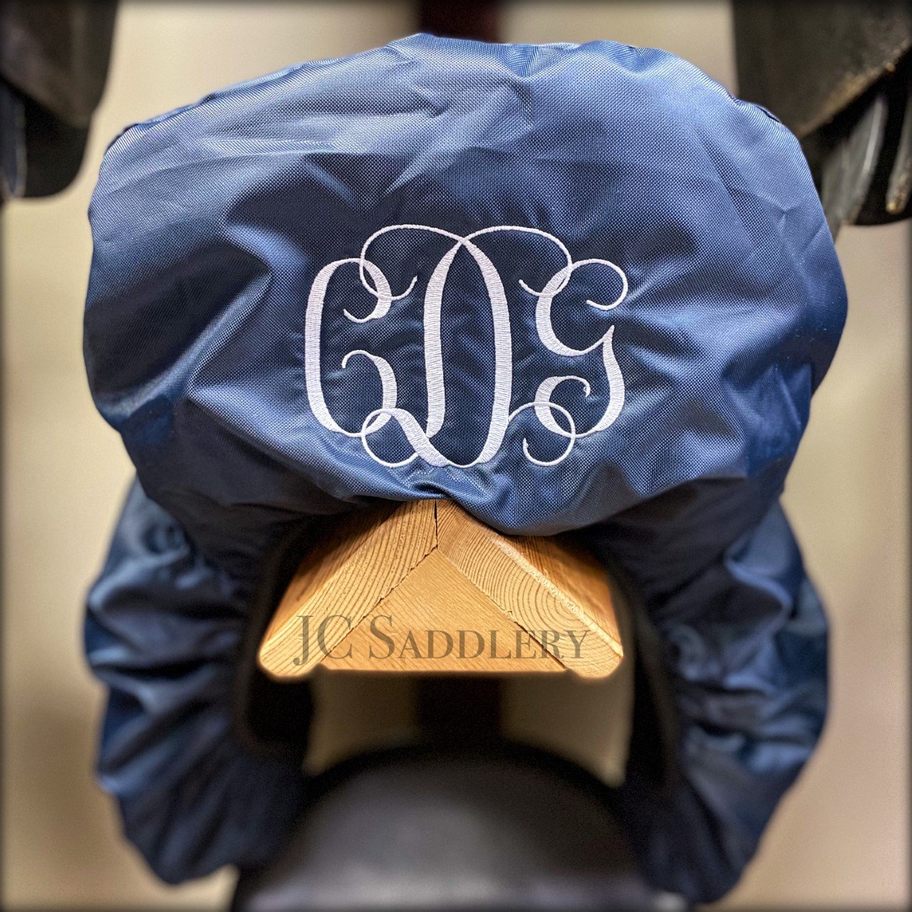 English Saddle Cover with Custom Embroidery