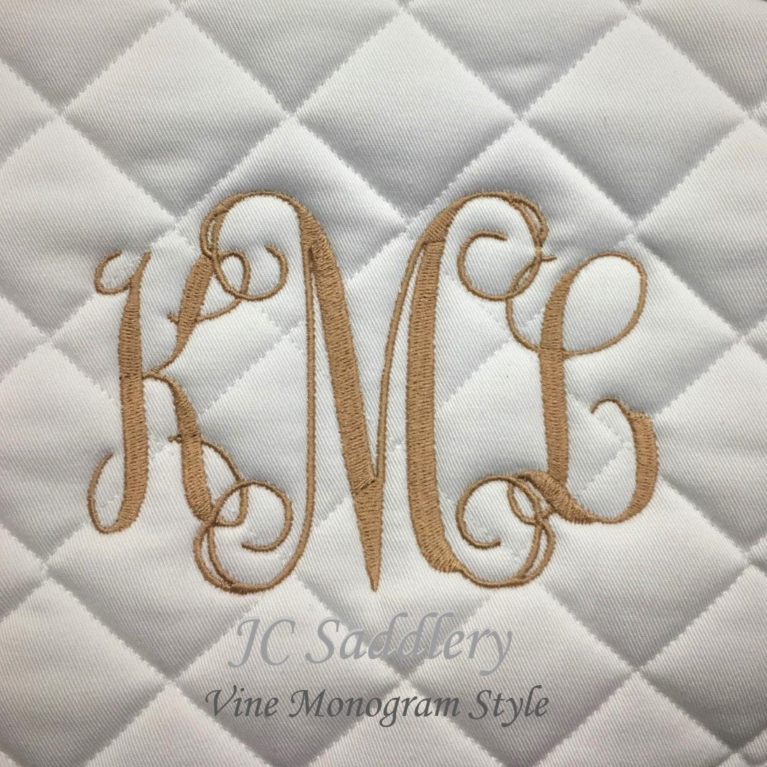 English Saddle Cover with Custom Embroidery